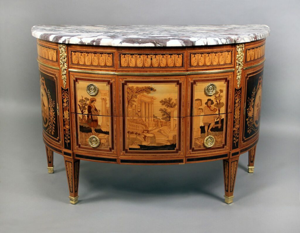 Commode demi lune Sormani